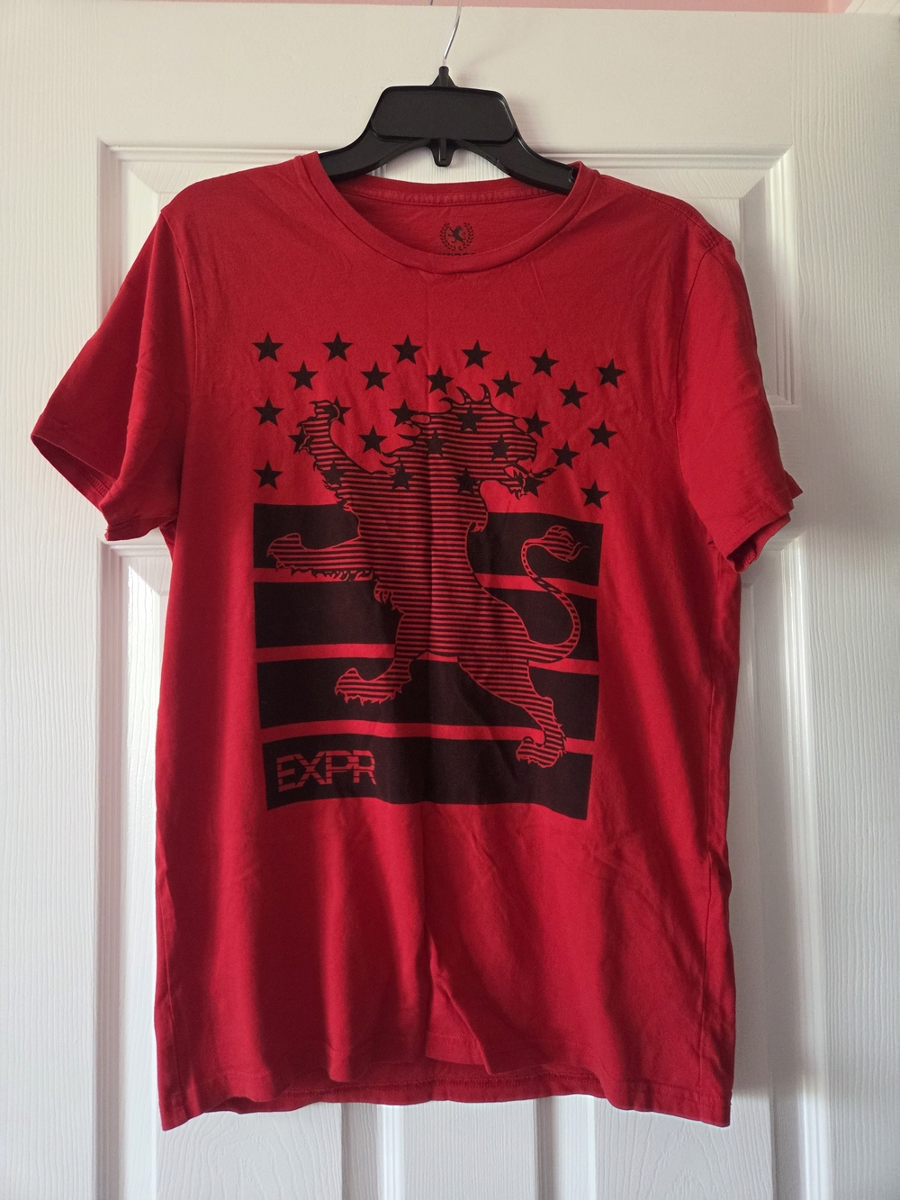 Express Men’s Red Graphic Crewneck T‑Shirt Size M